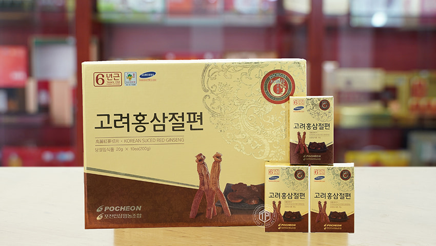 Hồng sâm lát tẩm mật ong Pocheon chính hãng Hàn Quốc