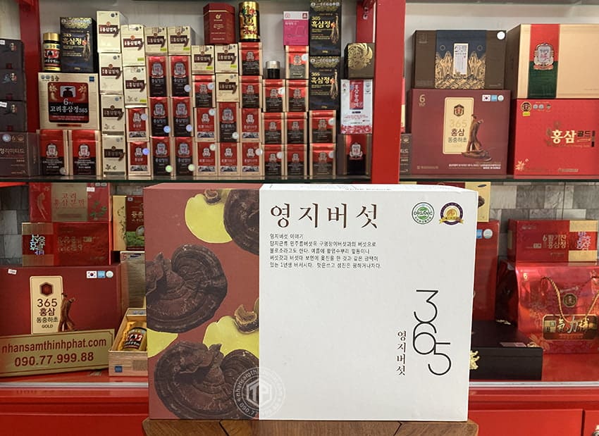 Nấm linh chi đỏ Hàn Quốc hộp quà tặng
