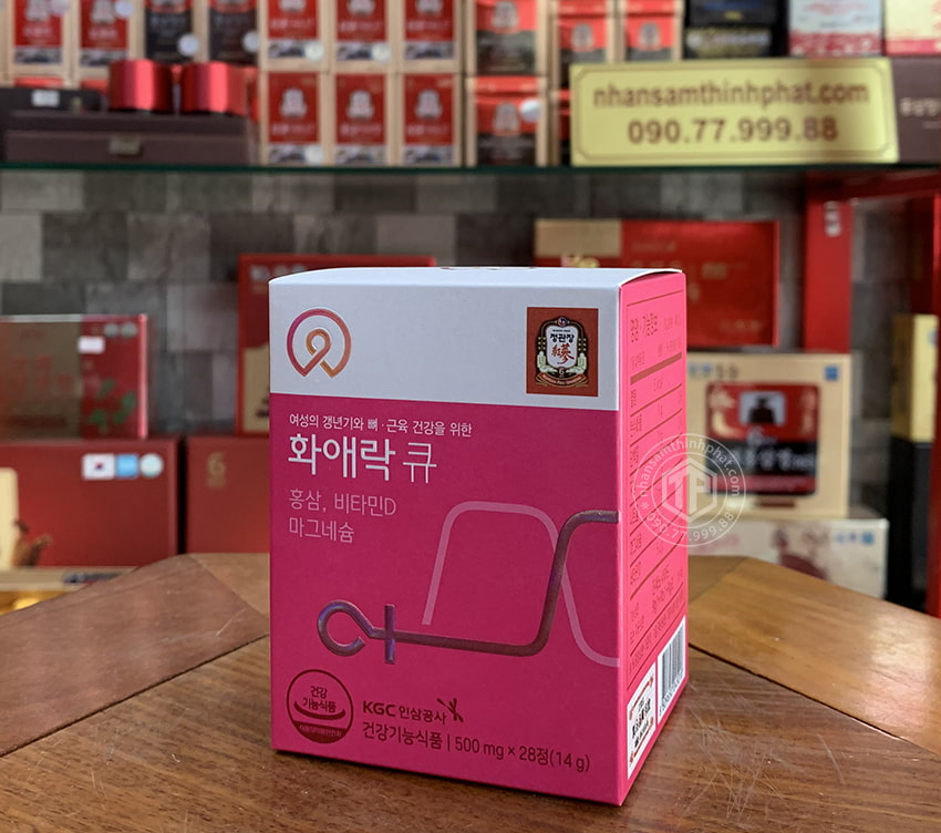 Viên hồng sâm KGC cho phụ nữ tuổi trung niên Hwa Ae Rak (Women Balance Q) - hộp nhỏ 28 viên