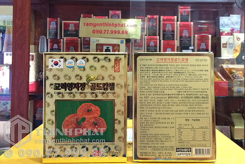 Viên linh chi Hàn Quốc KGS hộp giấy 120 viên