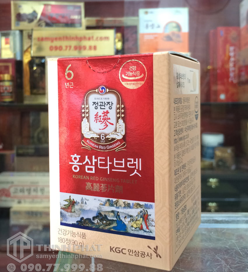 Viên nén hồng sâm KGC Cheong Kwan Jang nguyên chất 100% lọ 180 viên