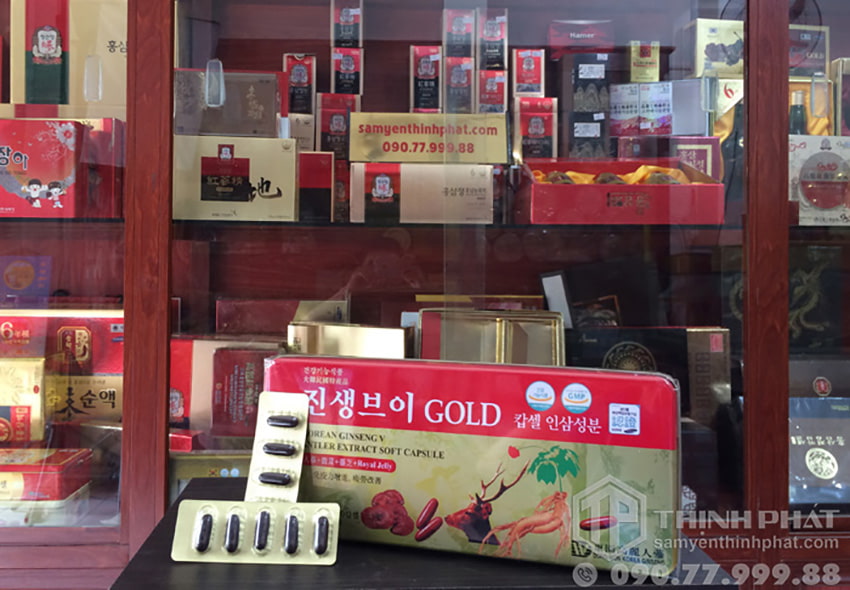 Viên sâm nhung linh chi Hàn Quốc Gold hộp 120 viên Dongwon